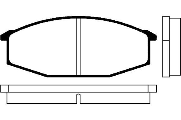 KAVO PARTS stabdžių trinkelių rinkinys, diskinis stabdys BP-6500